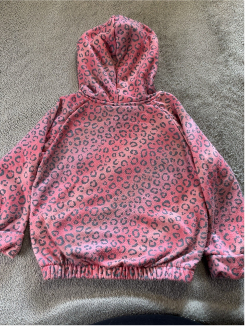 Body Glove Toddler‎ Girls Hoodie 3T Pink Leopard Print Hearts Pullover